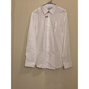 Men's Standard Fit Button-Down Dress Shirt - Goodfellow & Co Size XL